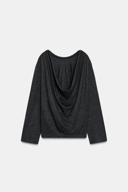 SOFT TOP WITH DRAPED BACK - Zara фото 6