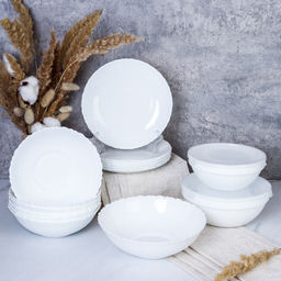 Столовый набор 15 предметов Классика с салатниками / GRAY-13/7578 (WHITE) /уп 2/ - Галеонтрейд фото 2