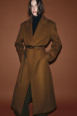 WOOL BLEND COAT ZW COLLECTION - Zara фото 3