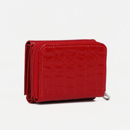 Кошелёк на молнии, цвет красный - Simaland фото 2