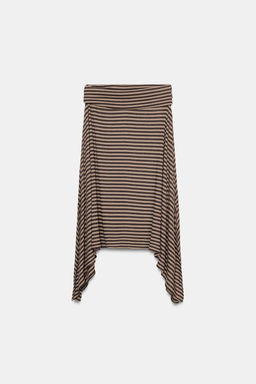 ASYMMETRIC STRIPED SKIRT - Zara фото 7