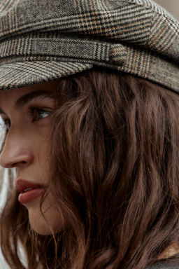 CHECK NAUTICAL CAP WITH WOOL - Zara фото 2
