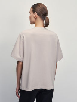 Футболка из хлопка с принтом / Zarina  фото 5