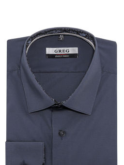 Сорочка мужская длинный рукав GREG 330/238/0046/ZN/1p STRETCH  фото 2