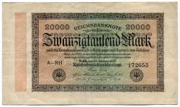 20000 марок 1923 года Германия