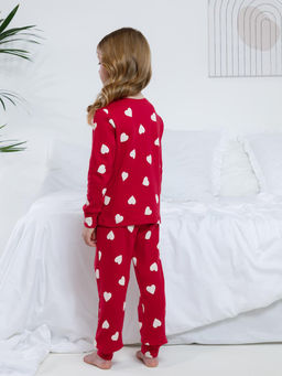 МП 1552/красный С053 Н055.3 пижама для дев