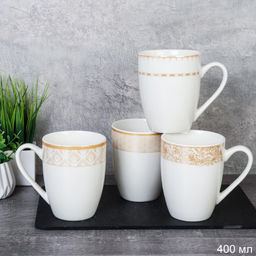 Кружка Орнамент Золото/ GD011 /уп 72/