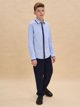 BWCJ7087 Сорочка верхняя для мальчиков - Pelican фото 4