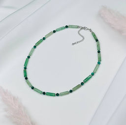 Чокер из зеленого Авантюрина и Малахита