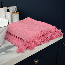 Набор махровых полотенец VERSAL 2 шт. (50х90 - 1 шт., 70х140 - 1шт.), 100% хлопок, 450 гр./кв.м. Сирень - Традиция фото 2