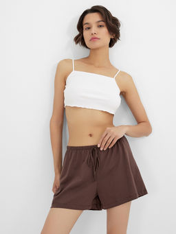 Шорты женские коричневые - Mark formelle фото 4