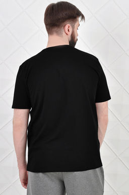 Арт. 67108 Футболка мужская 50-58 (5 шт) Цвет:черный