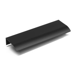 Цена за 2 шт. Ручка профильная мебельная торцевая CAPPIO RT002BL, L=120 мм, м/о 96 мм, чёрная