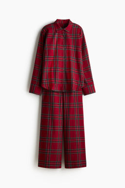 Pijama en franela de algod?n