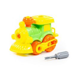 Конструктор-транспорт Паровозик (25 элементов) (в пакете) - Полесье фото 6