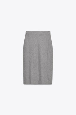 PLAIN KNIT MIDI SKIRT - Zara фото 4