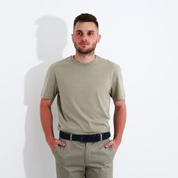 Ремень мужской, ширина 3,5 см, винт, пряжка металл, цвет синий - Simaland фото 3