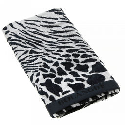 "Missoni-3023" Полотенце махровое 50х90см, плотность 375гр/м2, 100% хлопок, велюр, черный (коричневый), Bolangde (Китай)