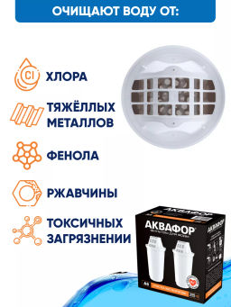 -12% Сменный модуль А6 Умягчение +Mg (комплект из 2-х штук) - Аквафор фото 4