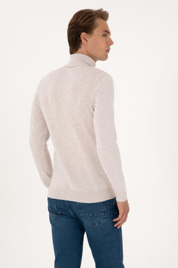 Erkek Slim Fit Bo_azl_ Yaka Ta_ Basic Kazak - U.s. polo assn фото 5