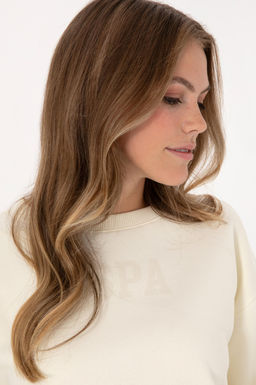 Kad_n Krem Basic Sweatshirt Sepette S_rpriz _ndirim - U.s. polo assn фото 2