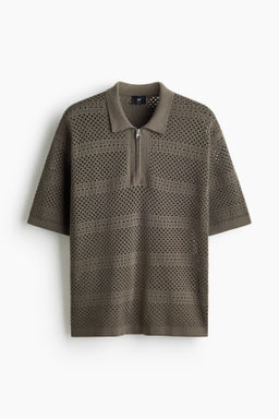 Polo en punto calado Relaxed Fit - H&m фото 2