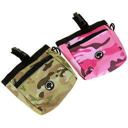 Сумка для корма Хаки 12х6х13см, полиэстер, с карабином, наружный карман на молнии, подкладка-плащевка, цвета микс (Китай) - Pet toys фото 3