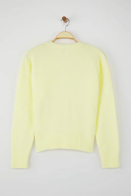 Wardrobe Essentials Sar? Yun Kar?s?ml? Tuylu Premium Iplik Genis Kal?p Triko Kazak | TWOAW26KZ00125