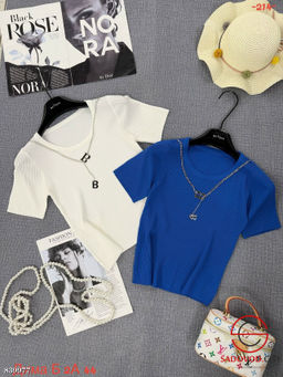 Футболка женская однотонная - Bruno фото 6