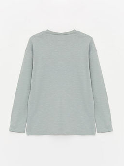 Bisiklet Yaka Uzun Kollu Erkek ?ocuk Ti??rt - Waikiki фото 2