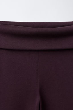 PANTAL?N WIDE LEG GYM / Berenjena - Zara фото 3