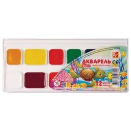 Акварель ЛУЧ "ZOO" 12цв. без кисти (19С1249-08) пласт. уп.
