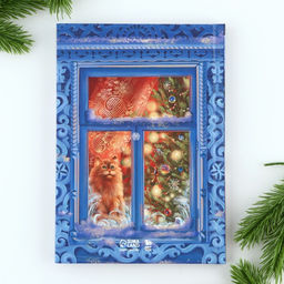 Подарочный набор новогодний, ежедневник А5, 80 листов, ручка синяя паста «Верь в мечту»