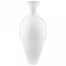 Ваза для цветов стеклянная "Габриэль" 8,2л, д21,5см, h41,5см, большая, "Белый", глянцевая (Россия)