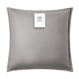 Наволочка декоративная Этель кожзам 45х45 см, серый  фото 4