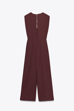 WIDE-LEG JUMPSUIT WITH BELT - Zara фото 11