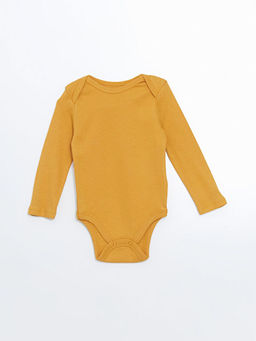 Bisiklet Yaka Uzun Kollu Erkek Bebek ??t??tl? Body 3l? - Waikiki фото 2