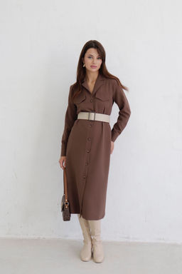 Платье-рубашка с английским воротником - Martichelli фото 102