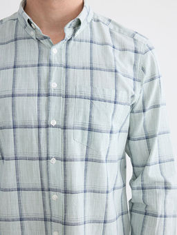 Regular Fit Ekose Poplin Erkek G?mlek