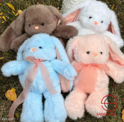 Плюшевый мягкая игрушка зайка пушистый