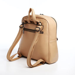 Рюкзак женский из искусственной кожи на молнии, 1 карман, цвет бежевый - Simaland фото 2