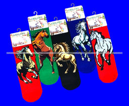 Цена за 10 пар.Носки универсальные ЦВЕТНЫЕ Символ 2026 года арт. 7134