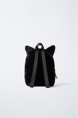 HALLOWEEN SHEEPSKIN CAT BACKPACK - Zara фото 5