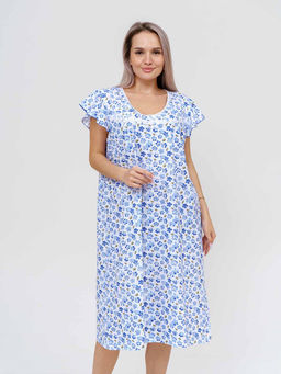 Ночная сорочка женская, цвет синий - Текс-плюс фото 2