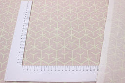 Рогожка Сингония цв.бл.пыльная роза/бл.желтый, (комп), ш.1.5м, хлопок-100%, 170гр/м.кв - Купава фото 4