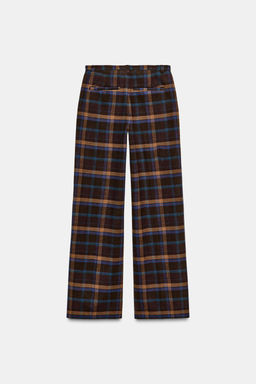 CHECK WOOL TROUSERS - Zara фото 4