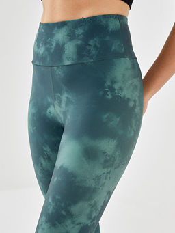 Beli Lastikli Batik Desenli Kad?n Spor Tayt