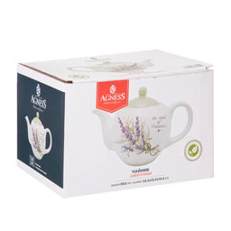 Чайник 900 мл AGNESS "ДУША ПРОВАНСА" 22,5*13,5*14,5 керамика арт. 358-2044