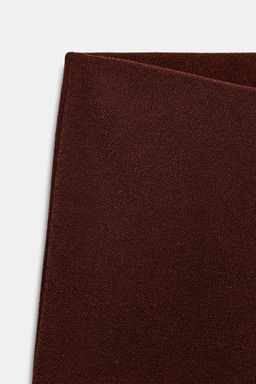 PANTAL?N ANCHO TEXTURA / Marr?n - Zara фото 9