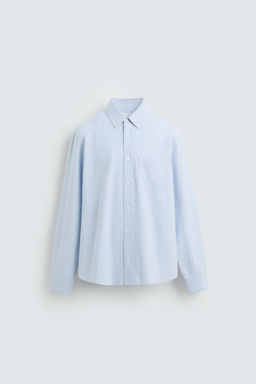 TEXTURED OXFORD SHIRT - Zara фото 7